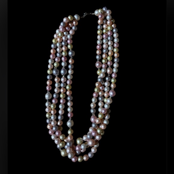 Jewelry - Multi-Color Pearl Multi-Strand Necklace